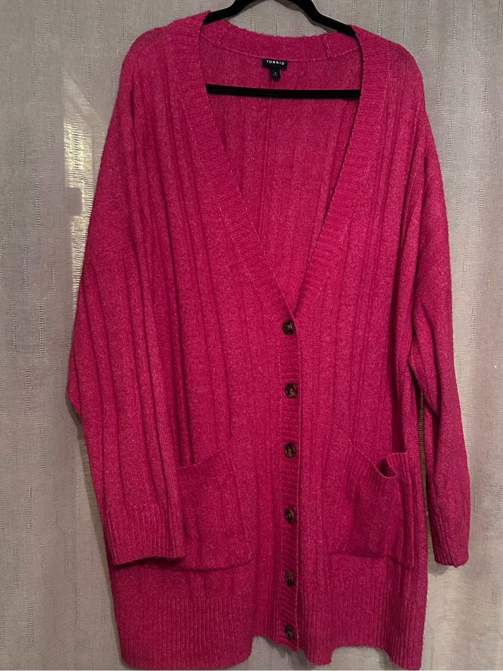 Torrid Pink Boyfriend Cardigan Softest Sweater